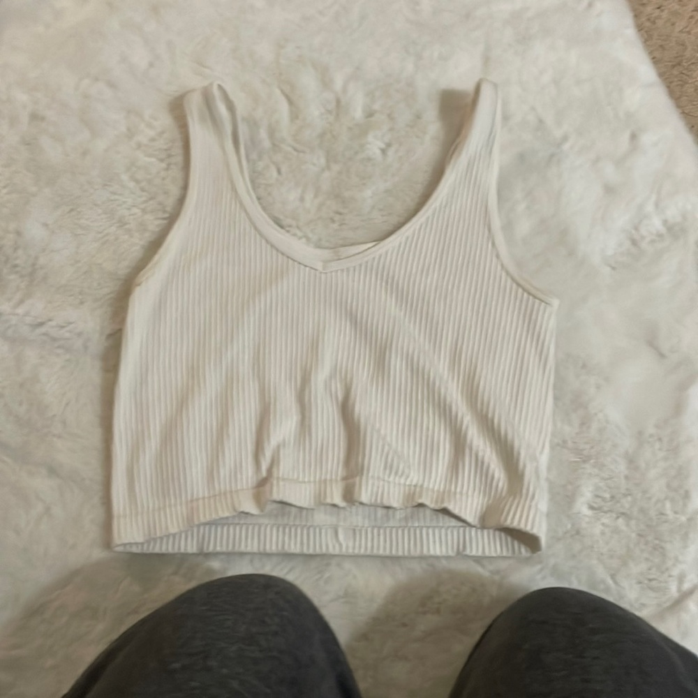 white tank top